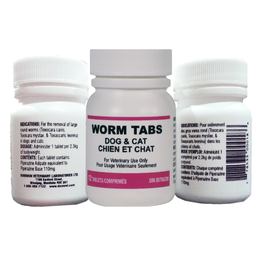dog cat dewormer, roundworm control tablets, over-the-counter dewormer