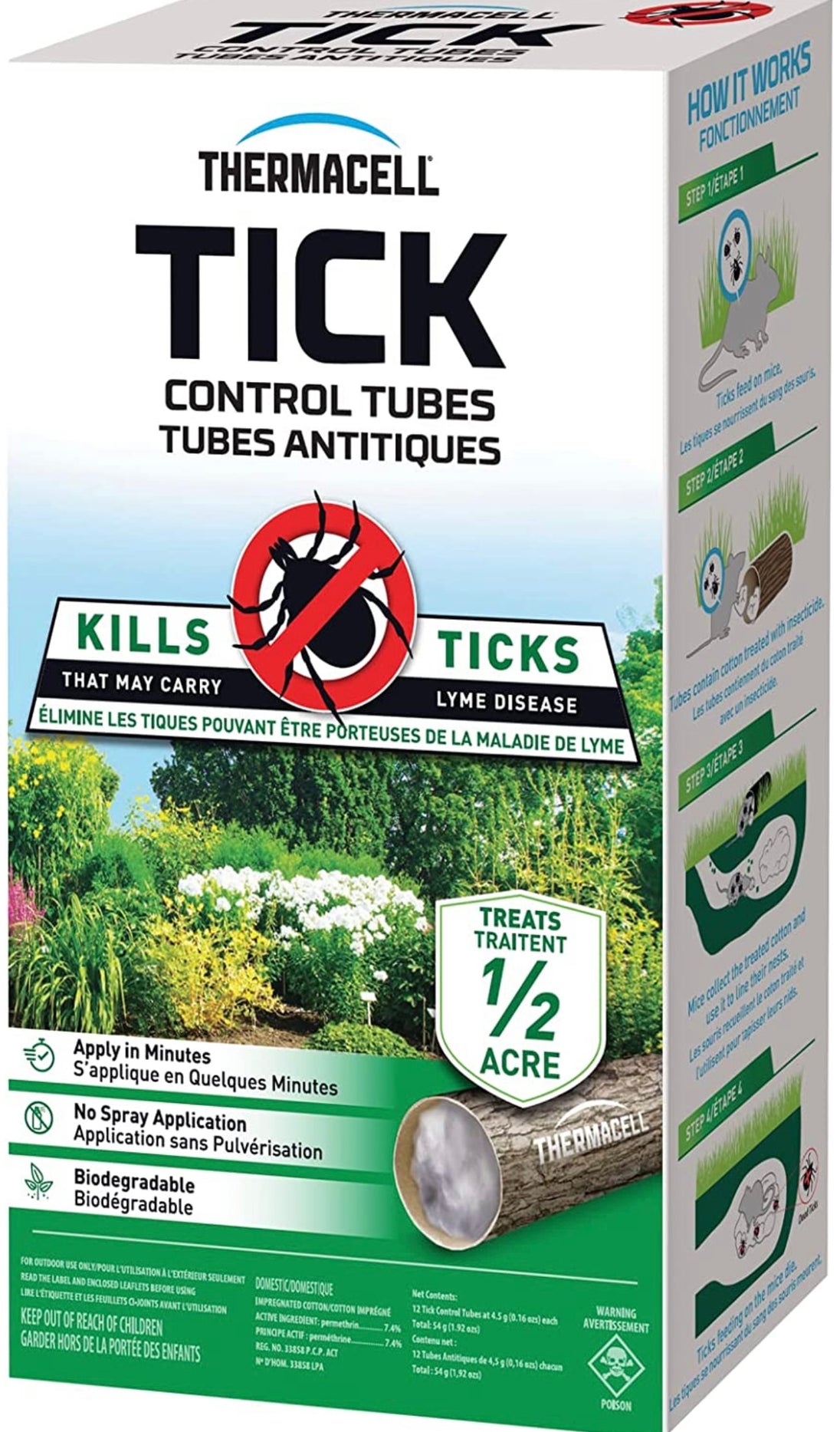 Tick Control Boxes Thermacell Tick Control Tubes; 12 Per Box; No Spray, Easy-to-Use; Kill